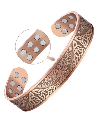 Tree of Life Copper Magnetic Bracelet for All