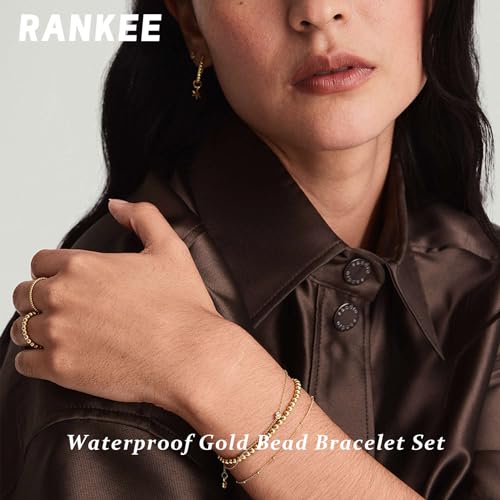 Elegant 14K Gold Beaded Bracelets for Women