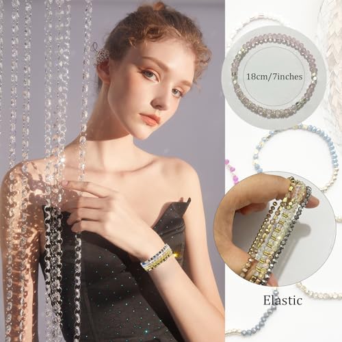 28Pcs Boho Beaded Stackable Moroccan Bracelets