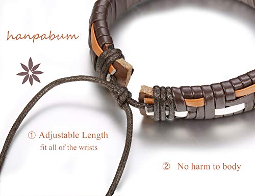 18pcs Ethnic Braided Leather Bracelets for All