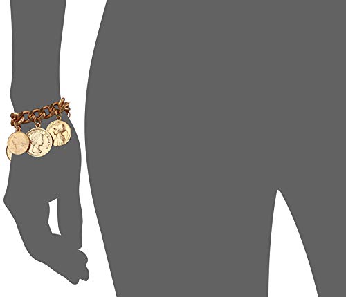 Vintage 24K Gold Plated Moroccan Coin Bracelet