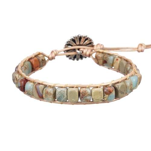 Boho Agalmatolite Stone Wrap Bracelet for All