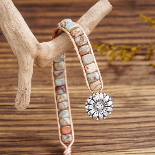 Boho Agalmatolite Stone Wrap Bracelet for All