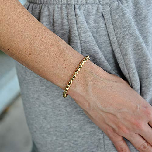 Handmade 14kt Gold Filled Stretch Bracelet