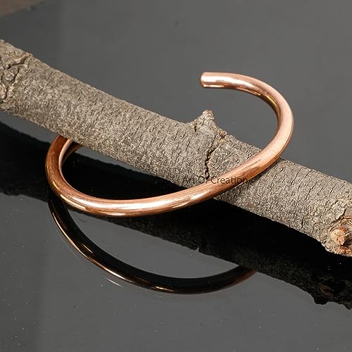 Handmade Pure Copper Adjustable Unisex Bracelet