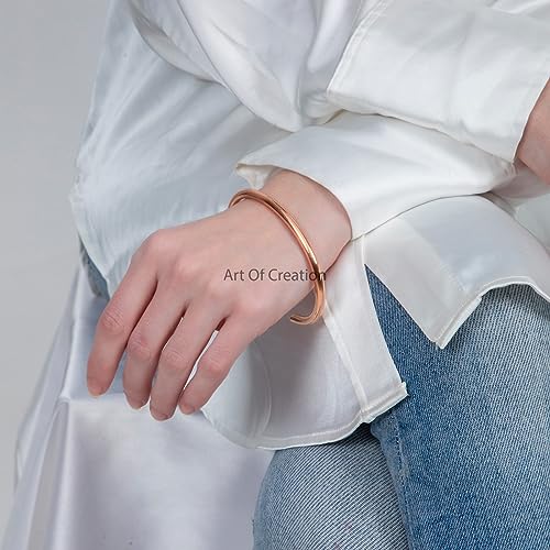 Handmade Pure Copper Adjustable Unisex Bracelet