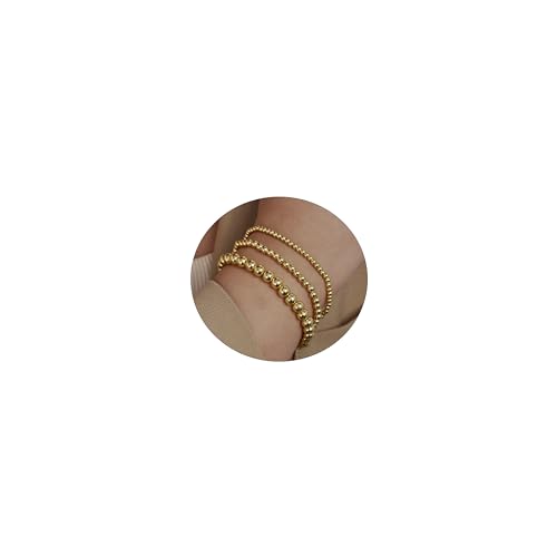 Elegant 14K Gold Filled Stretch Beaded Bracelets