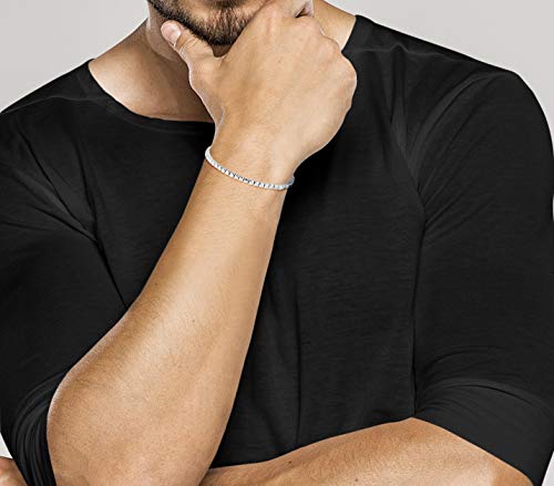 Handmade Moroccan 925 Silver Cube Bead Bracelet