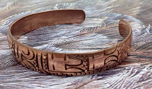 Tibetan Om Mani Padme Hum Copper Bracelet