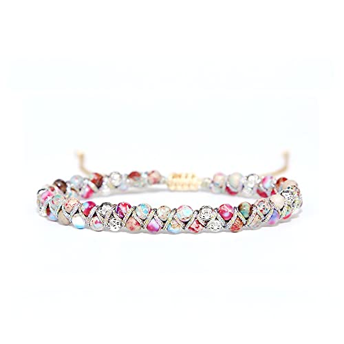 Galaxy Sea Sediment Boho Beaded Bracelet for Women
