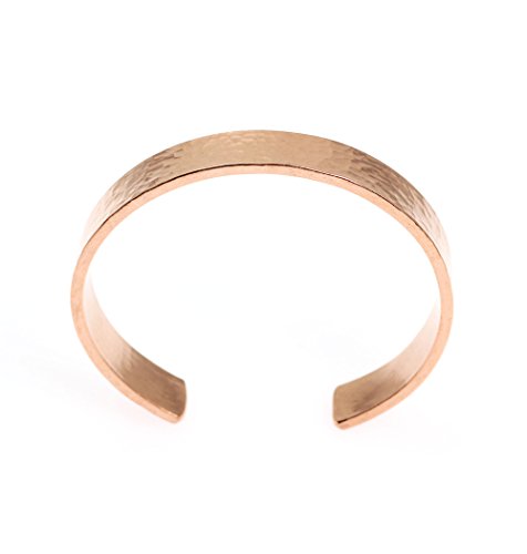 Handmade 10mm Hammered Copper Cuff Bracelet