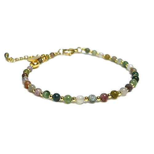 Colorful India Agate Adjustable Bracelet for Women