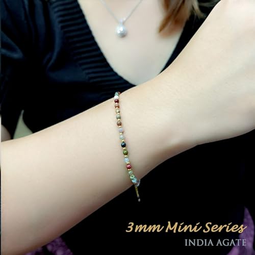 Colorful India Agate Adjustable Women’s Bracelet