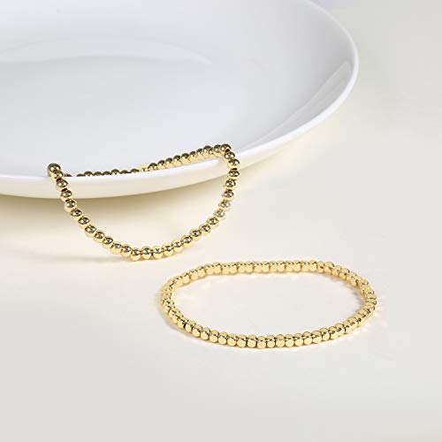 14K Gold Plated Badu Bead Bracelet for Women