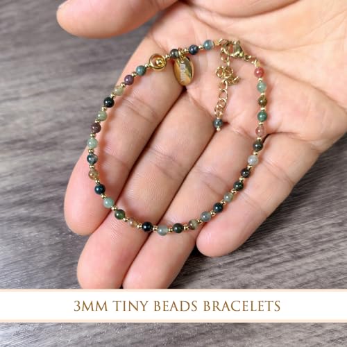 Colorful India Agate Adjustable Women’s Bracelet