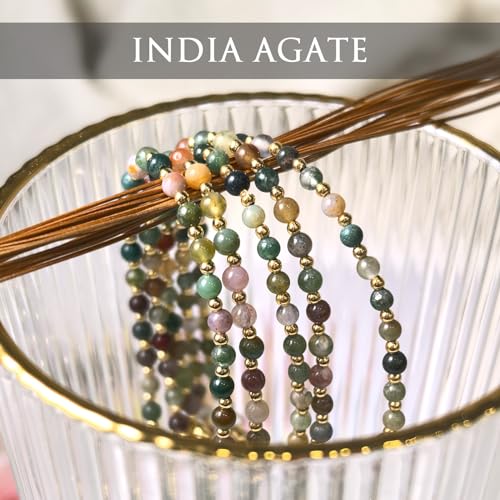 Colorful India Agate Adjustable Women’s Bracelet