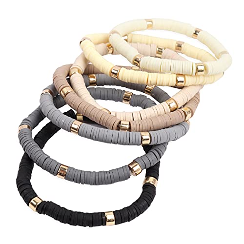 Bohemian Multi-Layer Beaded Stackable Bracelets Set