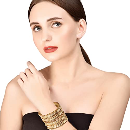 Colorful Indian Bollywood Alloy Bangle Bracelets Set