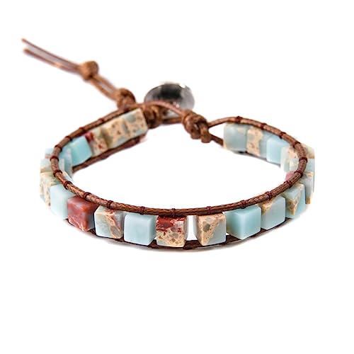 Boho Handmade Natural Stone Wrap Bracelet