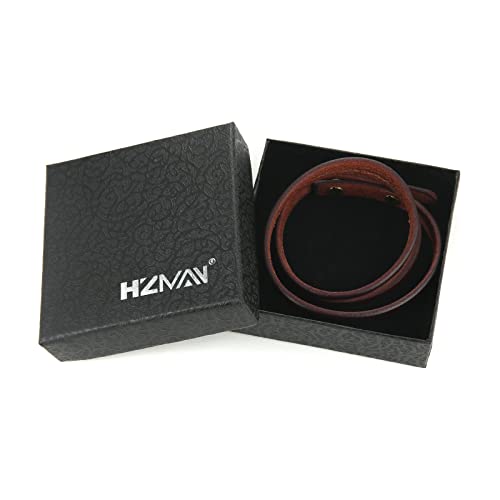 Handmade Brown Leather Steampunk Cuff Bracelet