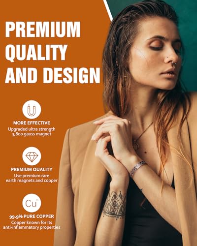 Pure Copper Magnetic Bracelets for Women