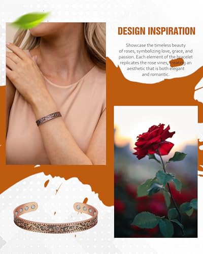 Pure Copper Magnetic Bracelets for Women