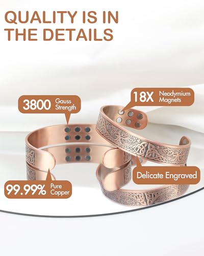 Tree of Life Copper Magnetic Bracelet for All