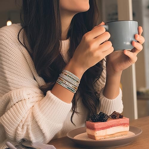 Handmade Boho 5 Wrap Bead Chakra Bracelet