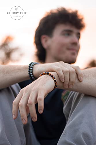 Moroccan Gemstone Beaded Stretch Bracelet - African Turquoise