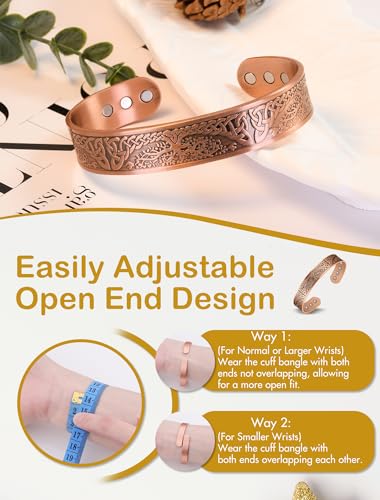 Tree of Life Copper Magnetic Healing Bracelets