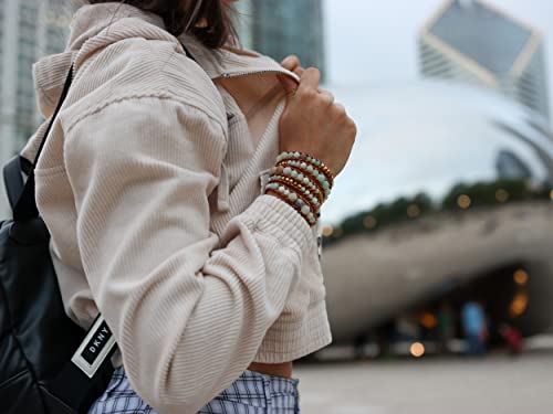 Boho Natural Stone Wrap Bracelet - Adjustable Leather