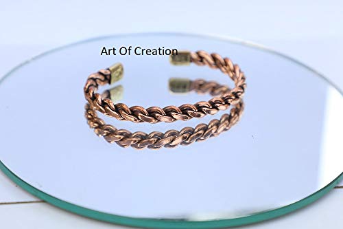 Handmade Adjustable Pure Copper Moroccan Bracelet