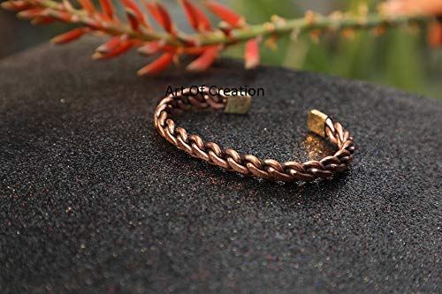 Handmade Adjustable Pure Copper Moroccan Bracelet