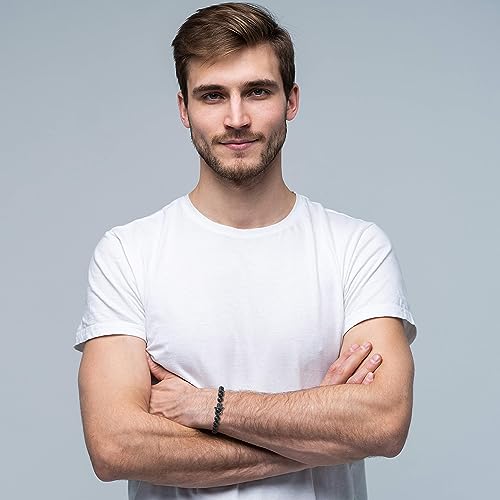 Hamsa Hand Onyx Stone Bracelet for Protection