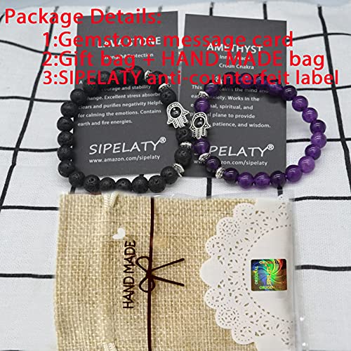 Handmade Hamsa & Evil Eye Beaded Bracelets Set