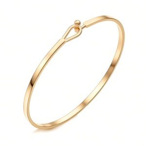 Handmade Minimalist 18K Gold Bar Bracelet