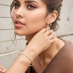 Elegant Gold Bar Cuff Bracelet for Women