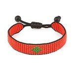 Handmade Morocco Flag Beaded Bracelet – Adjustable Design