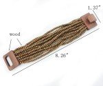 Boho Wooden Beaded Bracelets for Women