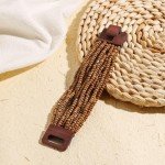 Boho Wooden Beaded Bracelets for Women