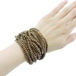 Boho Wooden Beaded Bracelets for Women