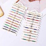 Evil Eye Hamsa Bracelet Set - 24 Pieces
