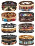Moroccan-Inspired Braided Leather & Bead Bracelets