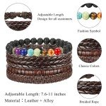 Moroccan-Inspired Braided Leather & Bead Bracelets