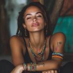 Bohemian Multi-Colored Beaded Cuff Bracelets