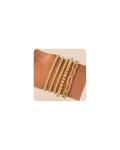 Gold Plated Beaded Bracelet Set for Women