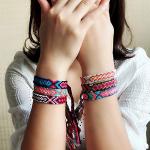 Colorful Adjustable Woven Friendship Bracelets Set