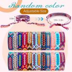 60 Pcs Adjustable Woven Friendship Bracelets