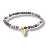 Persian Gulf Agate Bead Bracelet with Pearls