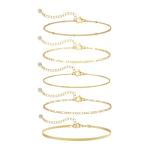 Dainty Gold Plated Moroccan Bracelet Set for Women